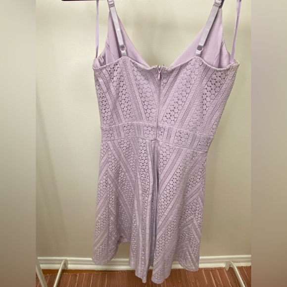 Le Chateau Purple Lace Dress - Picture 2 of 3